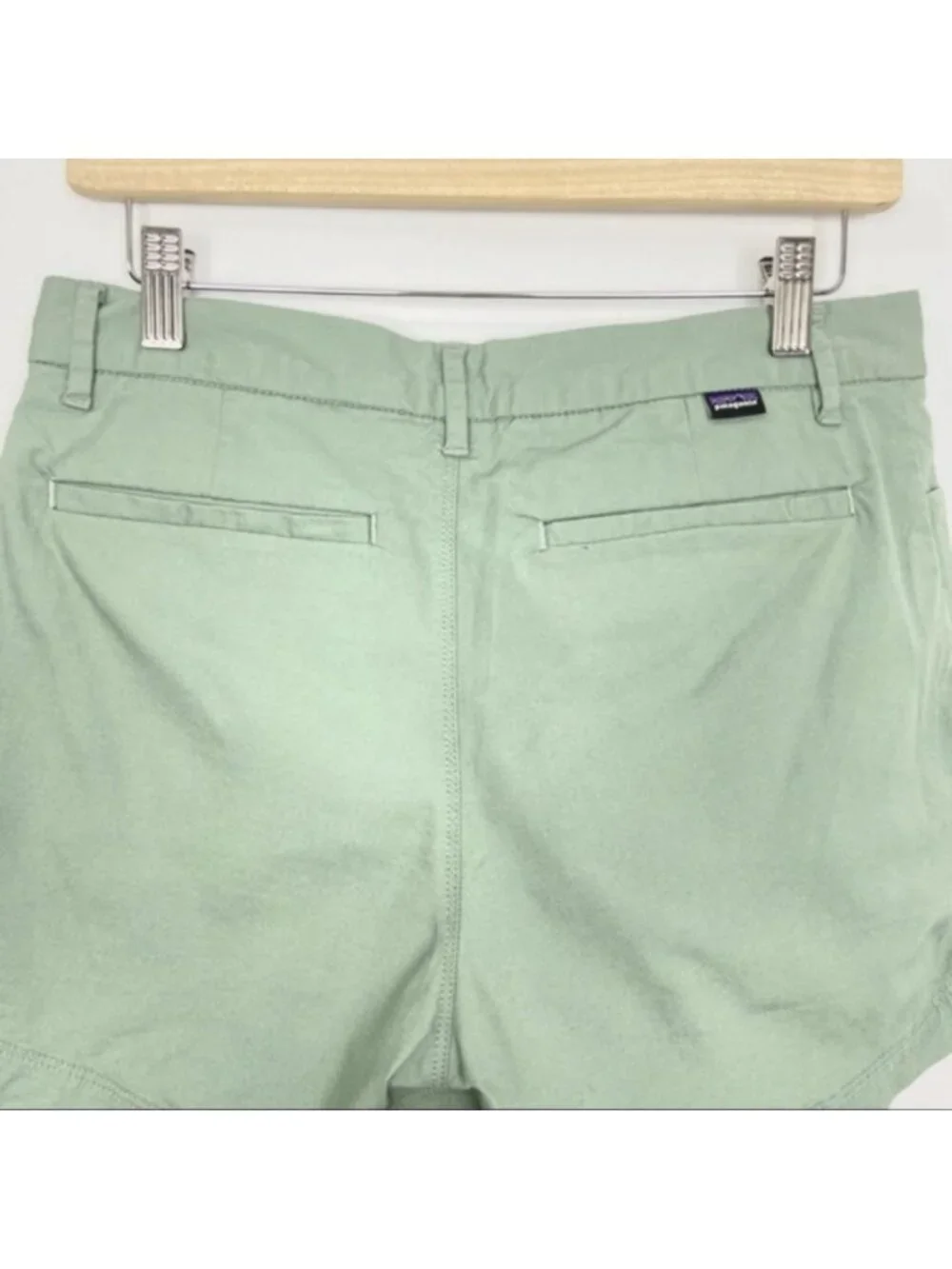 Patagonia High Rise Stretch All-Wear Shorts mint green